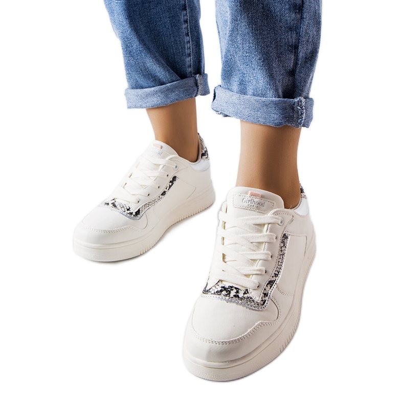 Tenisice Nelma bijele od eko kože bijela