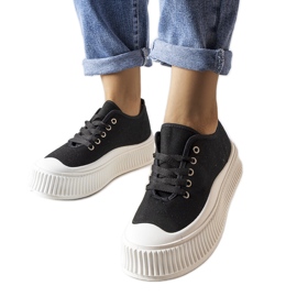 Inna Crne tenisice i debeli potplati iz Wallacea crna