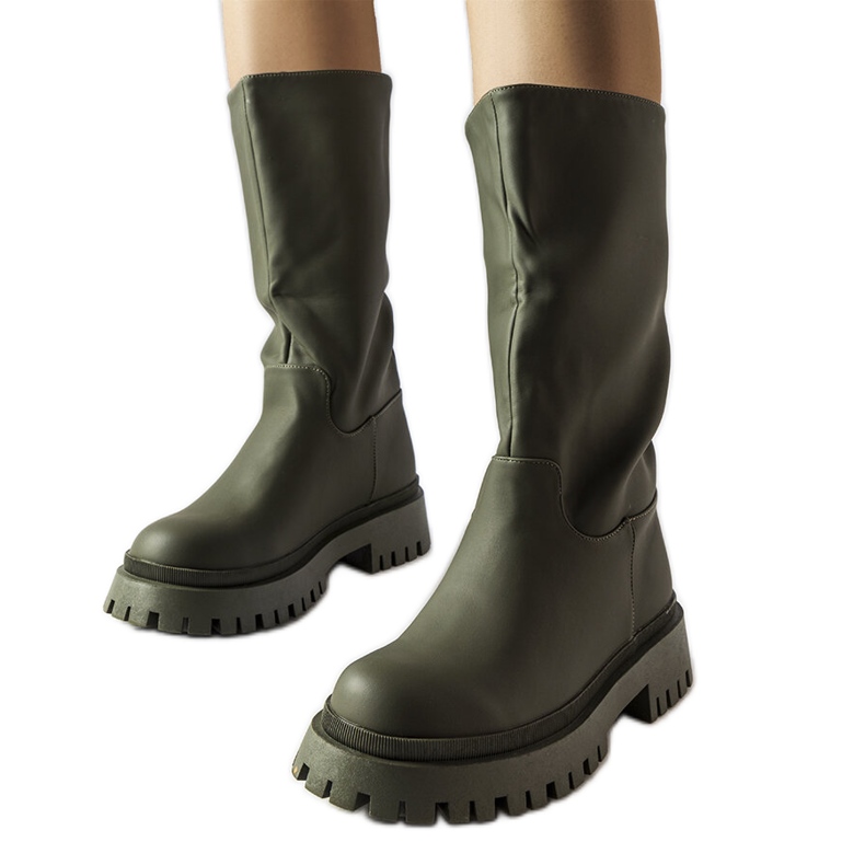 Hollie zelene mat čizme zelena