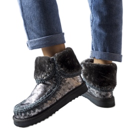 Sive metalik Eskimo izolirane čizme iz Maggi siva