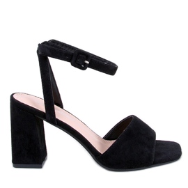 Sandale na post Loya crne crna