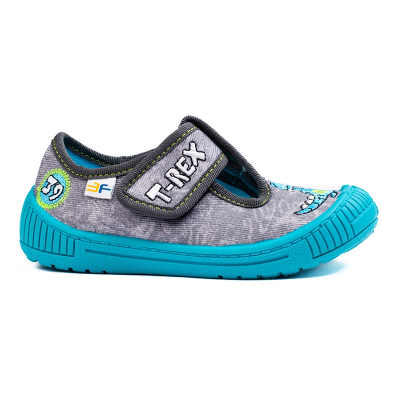 SHELOVET Sive papuče za vrtić za dječaka 3F siva