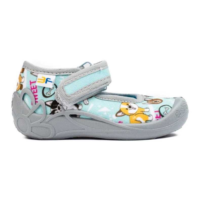 SHELOVET Dječje papuče za vrtić sa psima 3F plava