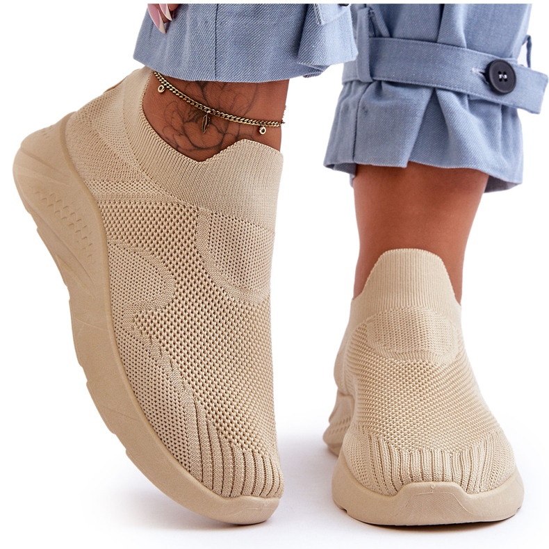 PG1 Ženske sportske cipele na natikače Bež Claris