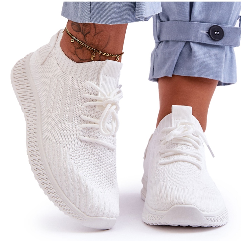 PG1 Ženske slip-on tekstilne tenisice Bijele Zauna bijela