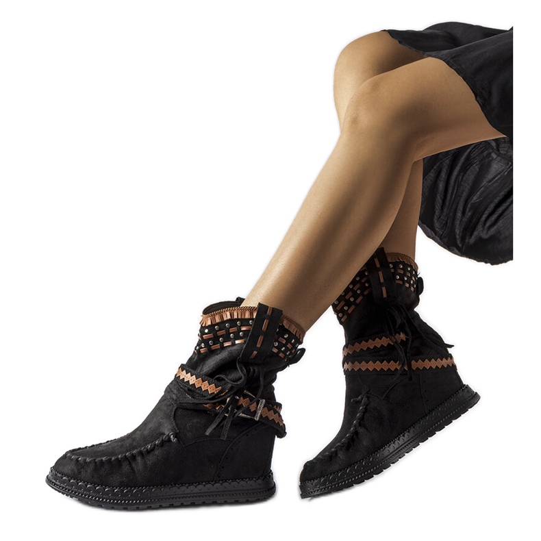 Inna Crne čizme na klin iz Beausoleila crno