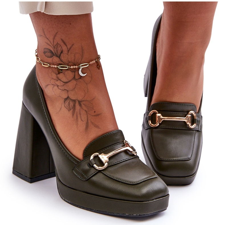 Moderne kožne cipele Green Rouse zelena