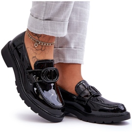 PG1 Lakirane mokasine s platformom crne Jarren crna