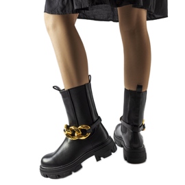 Crne gležnjače s lancem iz Genoveffa crna