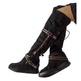 Inna Novell crne čizme na klin crna