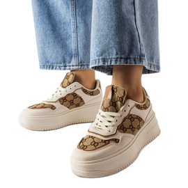 Inna Bež tenisice ukrašene monogramom Conte