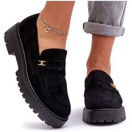 PS1 Mokasine od brušene kože s crnim Esperta ukrasom crna