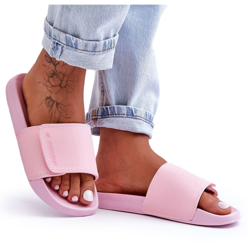 Ženske 4F 4FSS23FFLIF070-56S Ružičaste papuče ružičasta