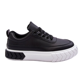 PG1 Klasične tenisice s platformom crno-bijele Nannzie crna