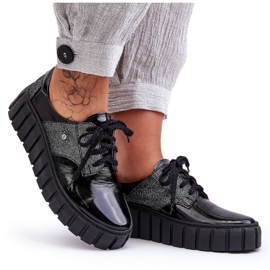 Lemar Kožne cipele s platformom Black Hypnosis crna