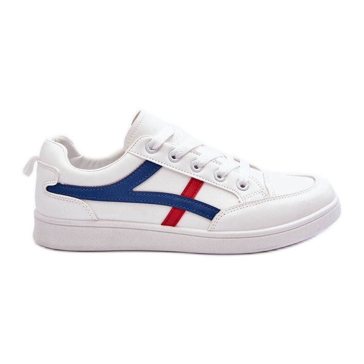 PG1 Ženske niske sportske cipele s prugama Bijela Alemessa