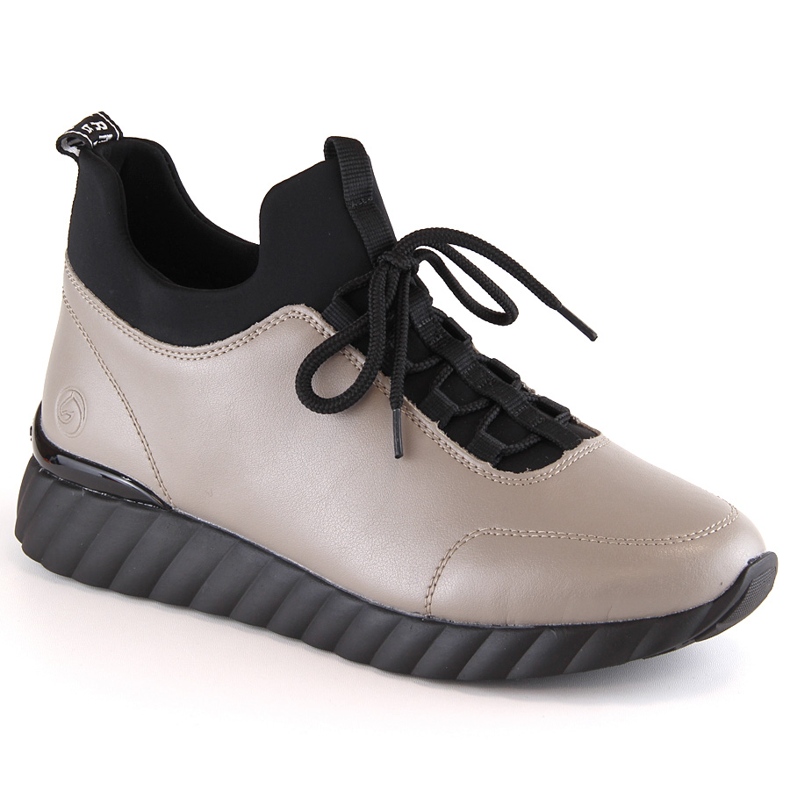 Kožne polučizme ženske izolirane čizme bež Rieker Remonte D5977-01