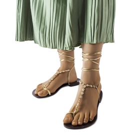 Zlatne sandale sa kamenčićima iz Troghija zlatni