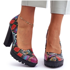 Kožne cipele na petu Maciejka 02629-56 višebojne višebojan