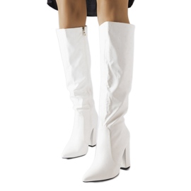 Bijele čizme X8266 Bijele crno