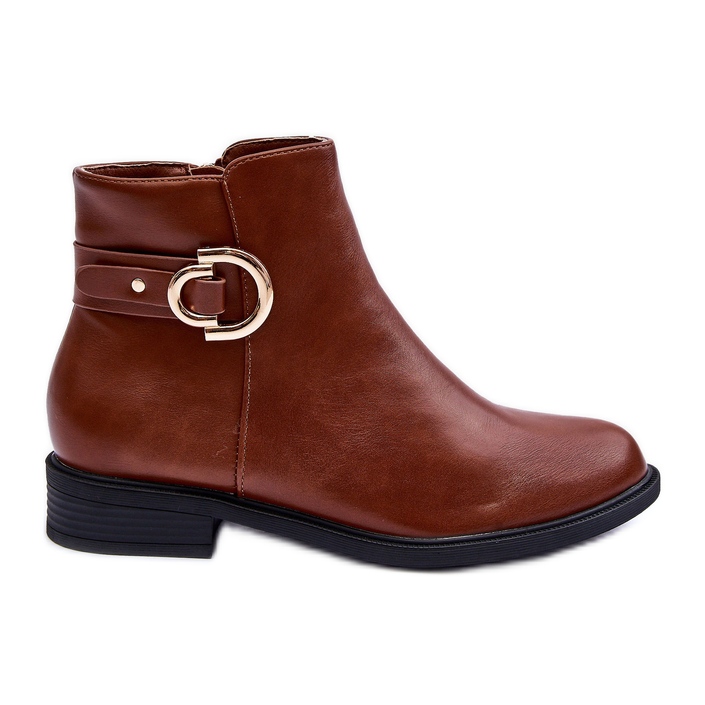 FD1 Ravne čizme smeđe Meronei smeđa