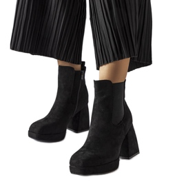 Province crne čizme od eko antilop kože crna