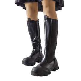 Pasquale crne visoke čizme crna