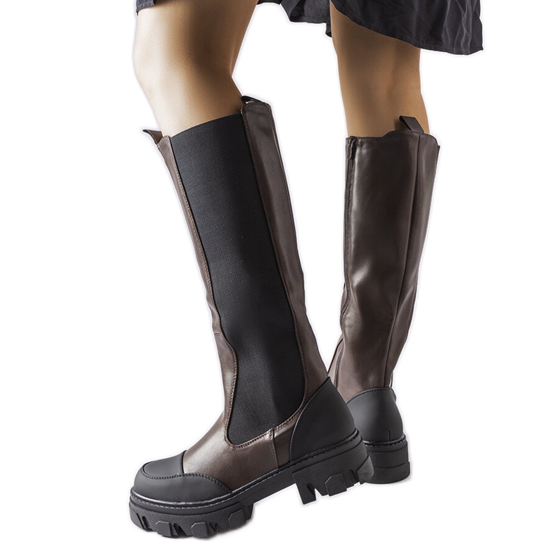 Pasquale smeđe visoke čizme smeđa