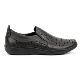 Olivier Ažurirane muške natikače za ljeto 662 crne crna