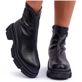 Vergilia kožne klasične izolirane gležnjače crne crna