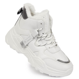 News Ženske termo tenisice sa debelim đonom bijele NOVOSTI bijela