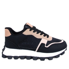 Bois Black tenisice s visokim potplatom crna