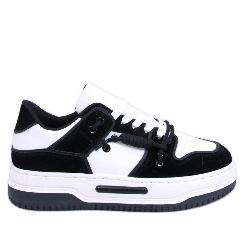 Clavell crne tenisice s visokim potplatom bijela