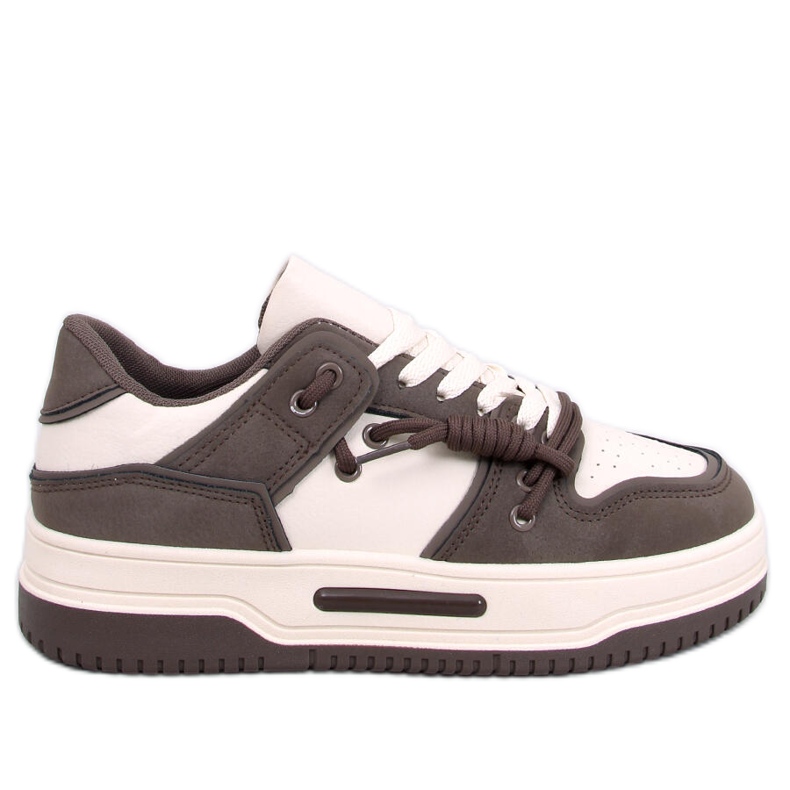 Clavell Coffee tenisice s visokim potplatom bež