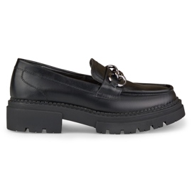 La.Fi Crne mokasine na platformu od eko kože crna