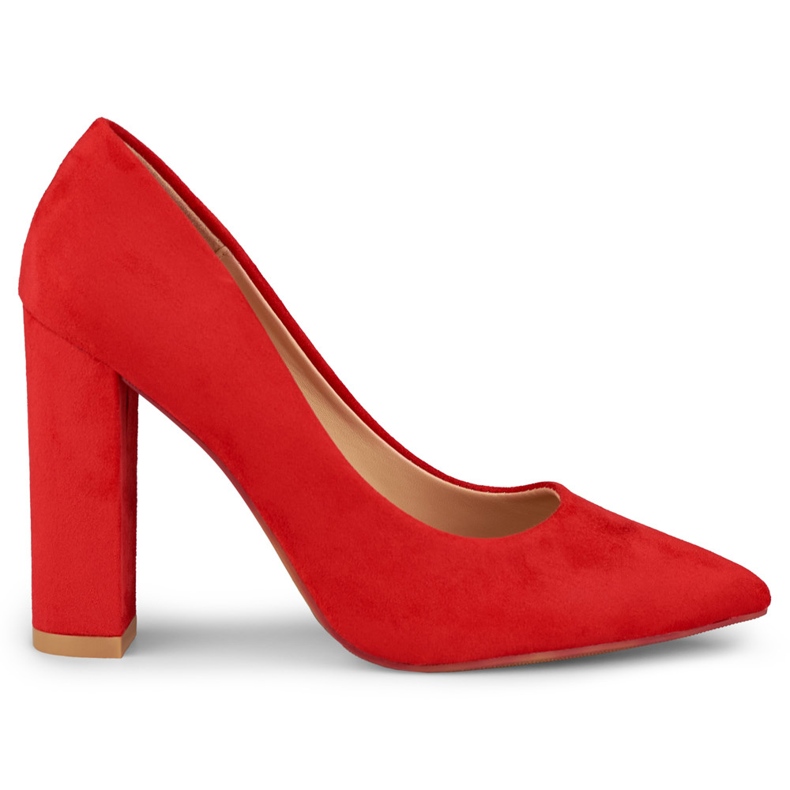 Crvene pumpice na stupu crvena