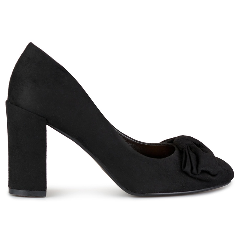 Cipele od brušene kože s ukrasima crno