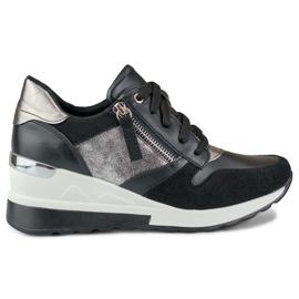 Crne sportske cipele na wedge crna