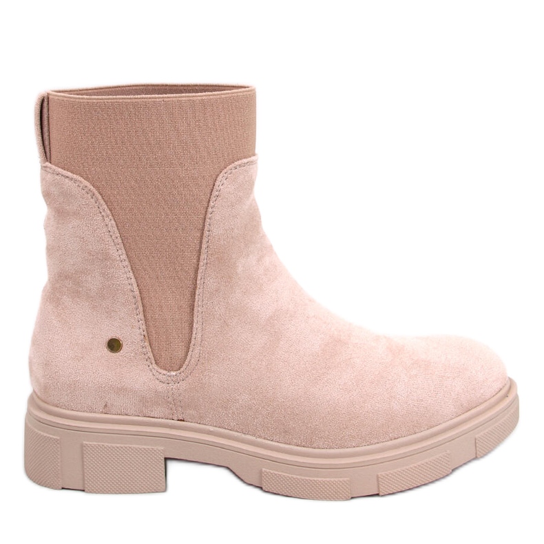 Mead kaki ženske Chelsea čizme bež