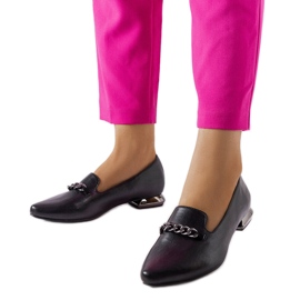 Crne ravne cipele s kožnim uloškom iz Lovato Lords crno