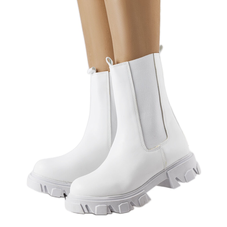 Vallejo bijele radničke čizme bijela