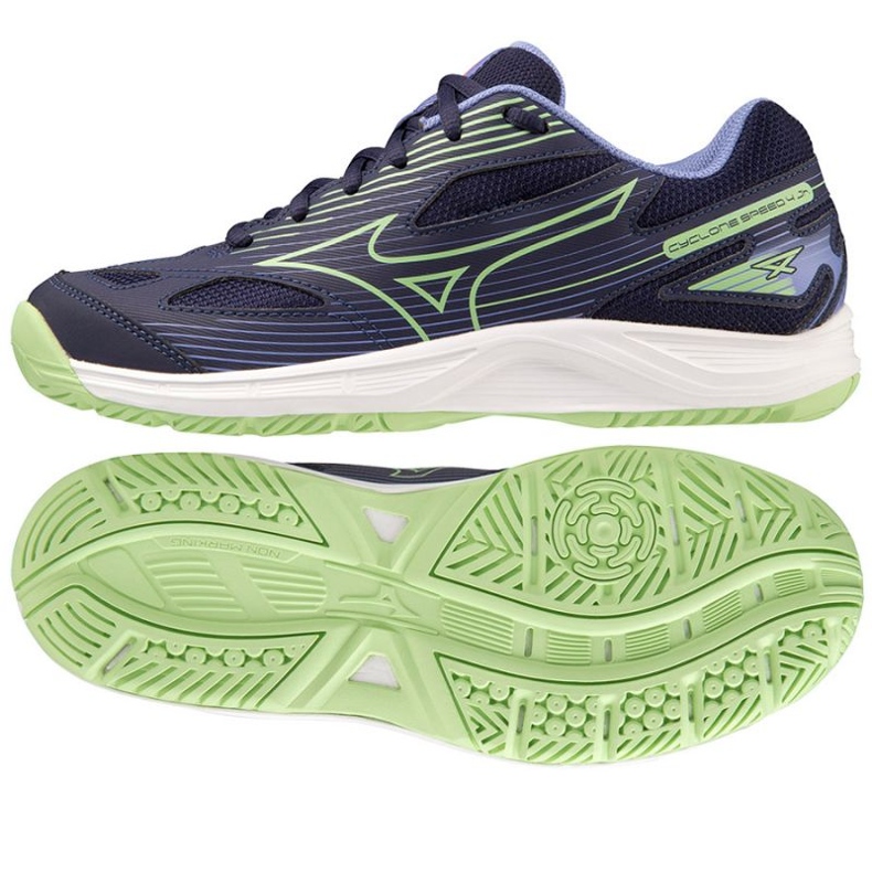 Mizuno Cyclone Speed 4 Jr V1GD231011 tenisice za odbojku plava plava