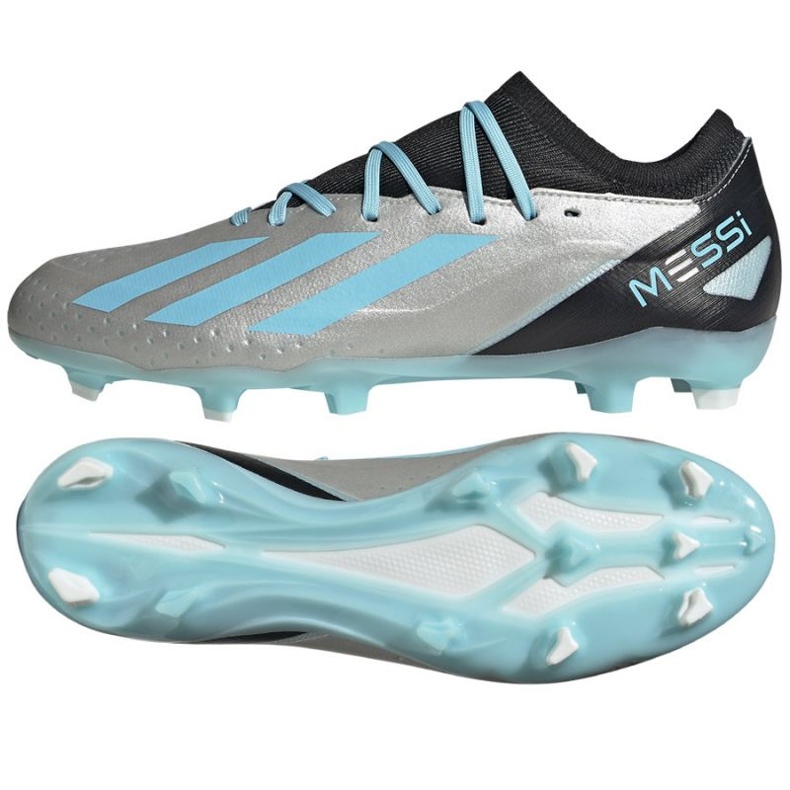 Adidas X Crazyfast Messi.3 Fg M IE4078 tenisice za nogomet srebro nijanse sive