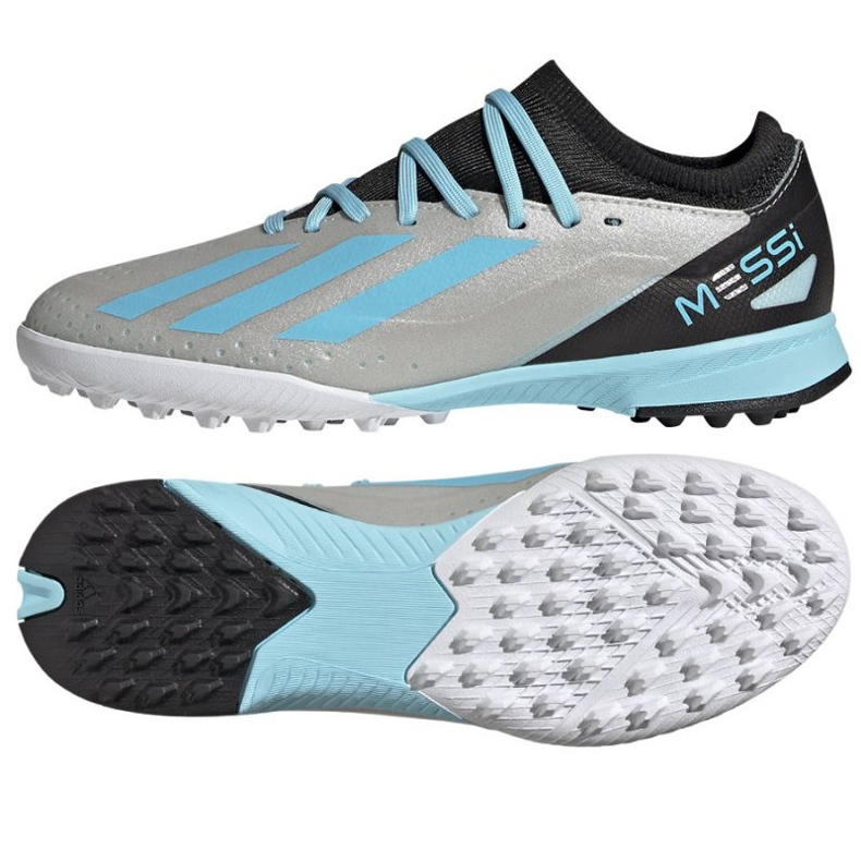 Adidas X Crazyfast Messi.3 Tf Jr IE4073 tenisice za nogomet siva nijanse sive