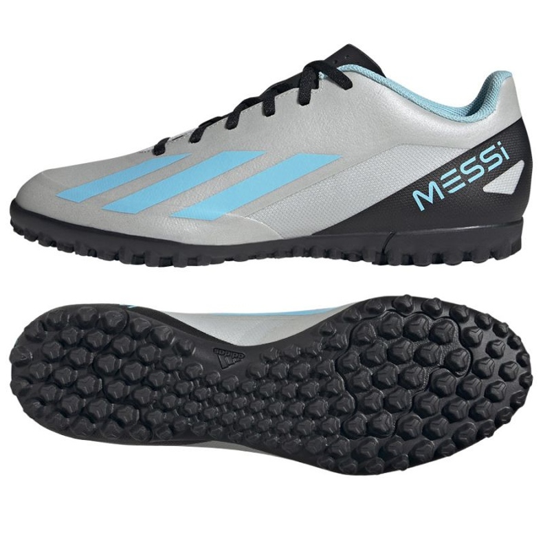 Adidas X Crazyfast Messi.4 Tf M IE4069 tenisice za nogomet siva nijanse sive