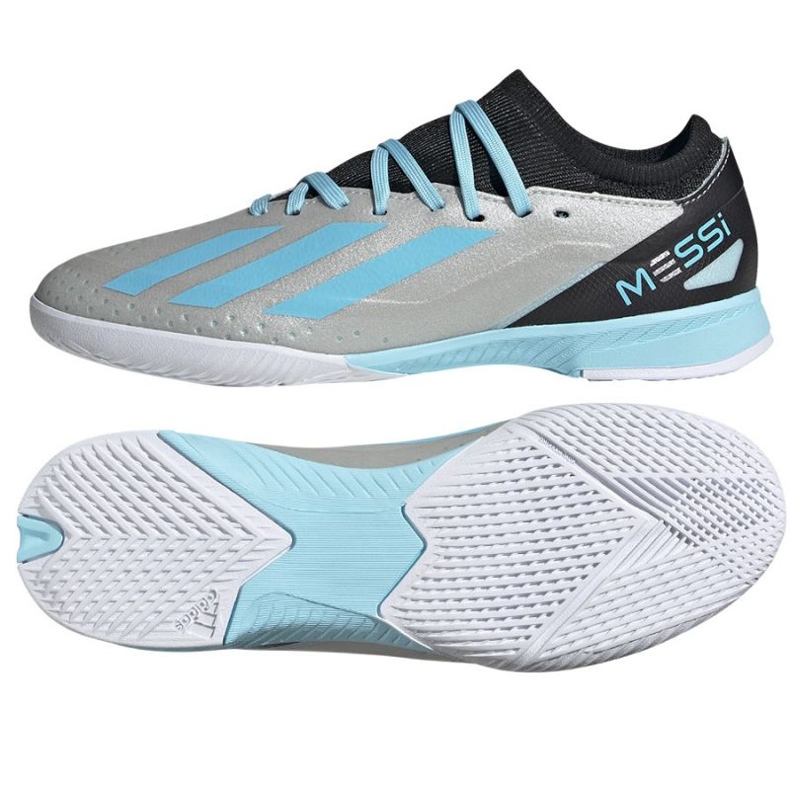 Adidas X Crazyfast Messi.3 In Jr IE4075 tenisice za nogomet srebro