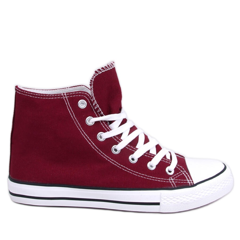 Jude Wine platnene tenisice do gležnja crvena