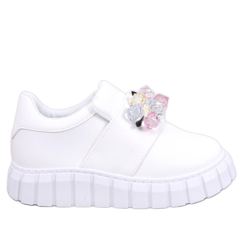 Brogovi s platformom Worth White bijela