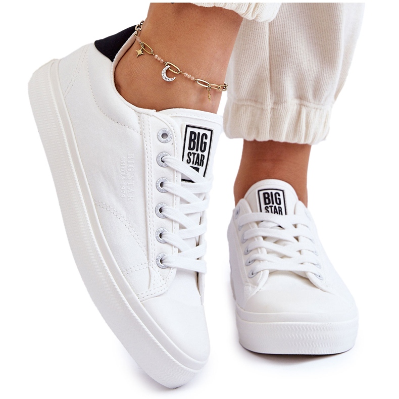 Klasične niske tenisice Big Star LL274091 Bijele bijela