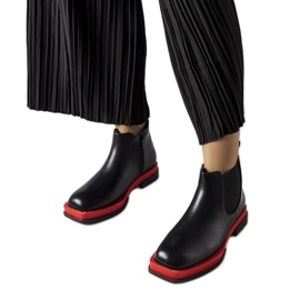 Inna Tarquinia crne niske ravne čizme crna